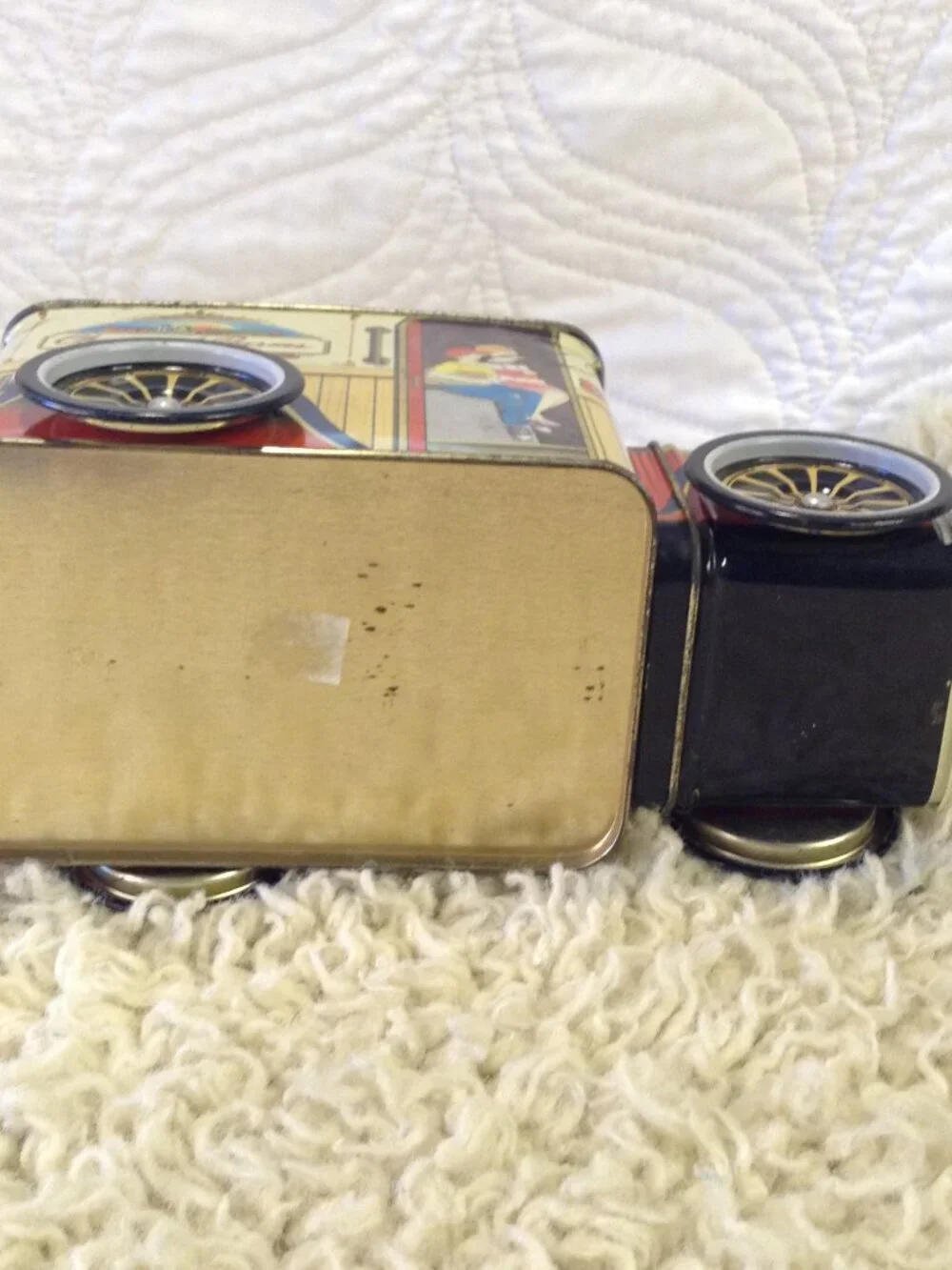 VTG Cherrydale Farms Tin Delivery Truck Coin Bank Nostalgic Kidcore Collectible